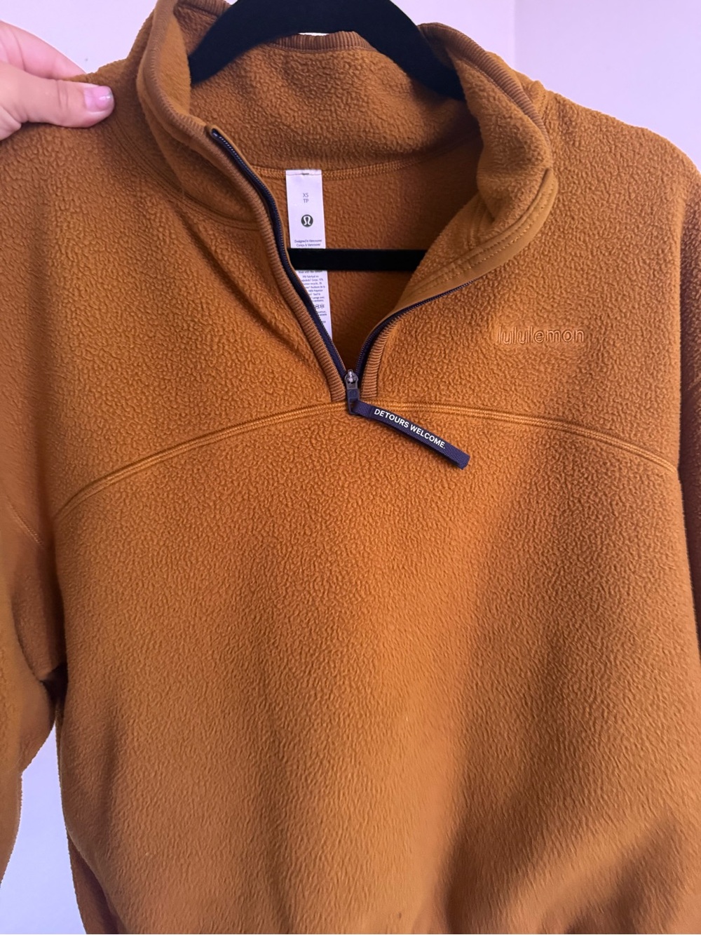 lululemon athletica Women’s Half-Zip Fleece Pullover - Caramel Brown
